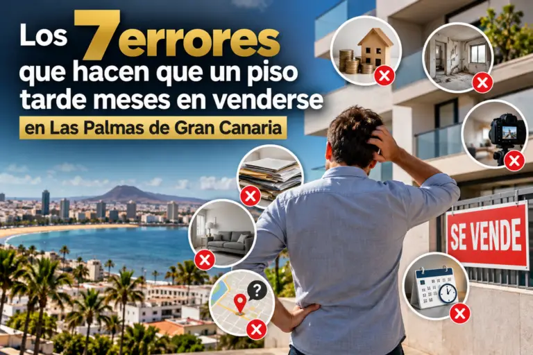 Edificio residencial en Las Palmas de Gran Canaria con cartel de venta