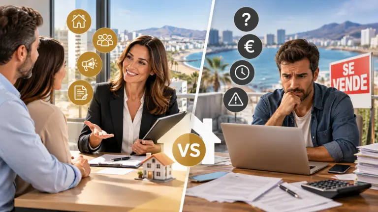 Propietario evaluando opciones de venta inmobiliaria en Las Palmas de Gran Canaria