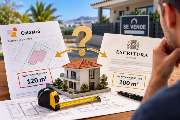 Mi casa tiene más metros en el Catastro que en la escritura: ¿puedo venderla? en Las Palmas de Gran Canaria