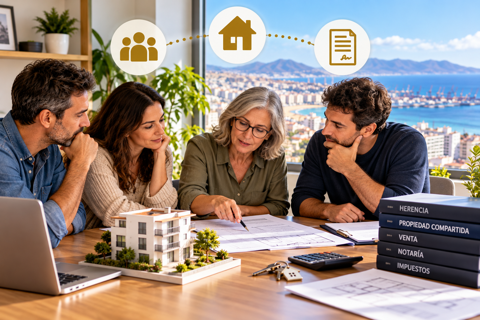 ¿Qué pasa si varios hermanos son propietarios de un piso y quieren venderlo?